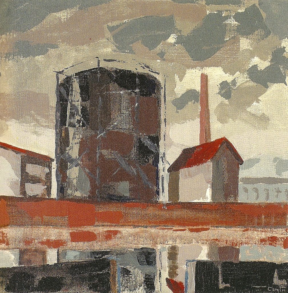 Cuadro “Gasómetro”, de Joaquín Rubio Camín. Asturias. 1960.