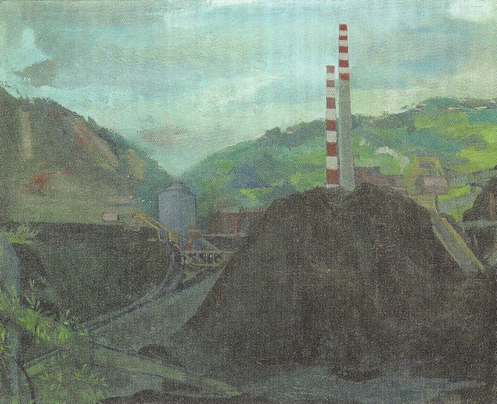 Cuadro “Paisaje Industrial”, de Covadonga Valdés Moré. Asturias. 2002.
