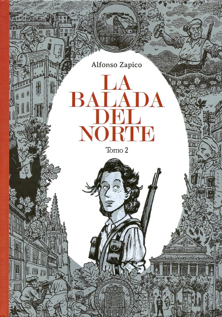 Portada del libro La Balada del Norte. Tomo II, de Alfonso Zapico. Asturias, 2017