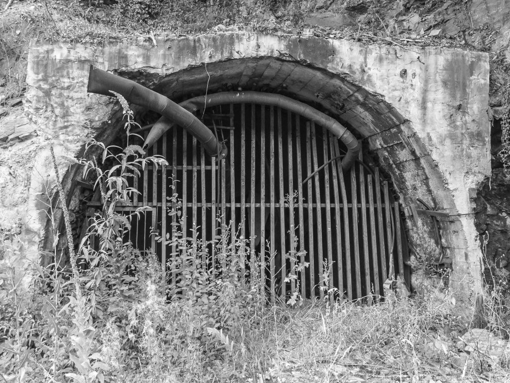 Bocamina en Mina La Rasa, en las inmediaciones de El Rodical, Tineo. Asturias. 2016