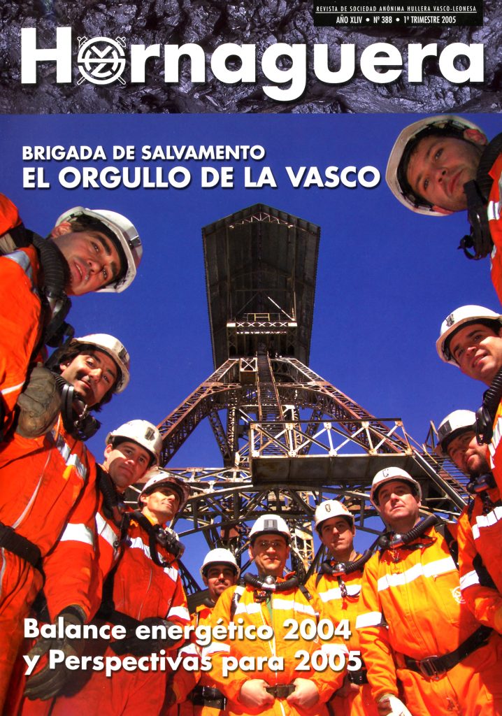 Revista Hornaguera, Nº 388, 1er trimestre de 2005, de Hullera Vasco-Leonesa. León. 2005