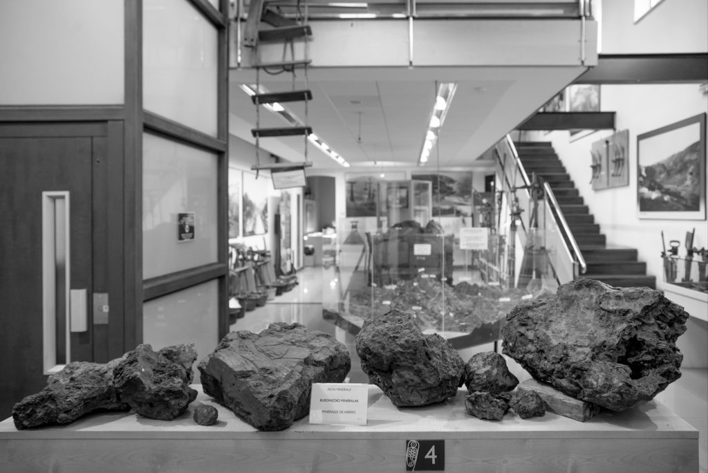 Minerales expuestos en el Museo de la Minería del País Vasco. Gallarta, Bizkaia. 2017