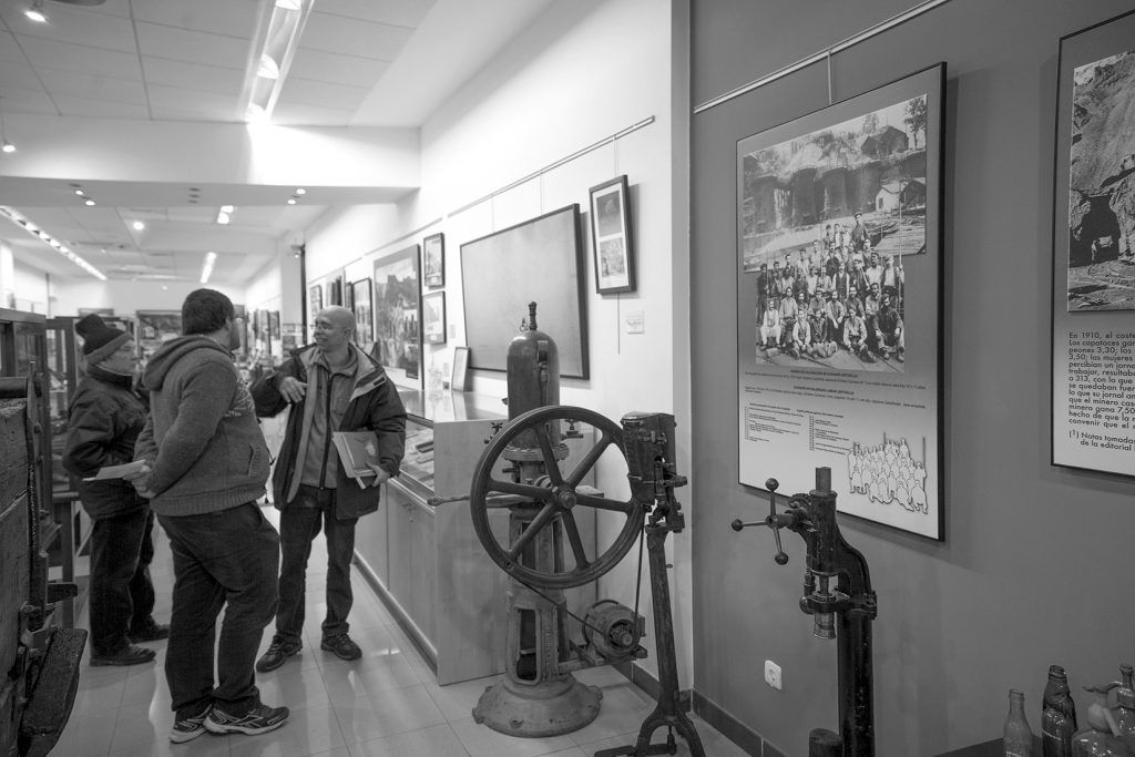 Material minero expuesto en el Museo de la Minería del País Vasco. Gallarta, Bizkaia. 2017