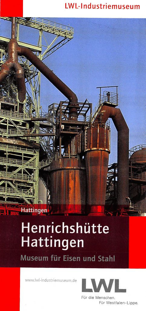 Folleto del Henrichshütte Hattingen (Museo de la Industria), Hattingen, Alemania