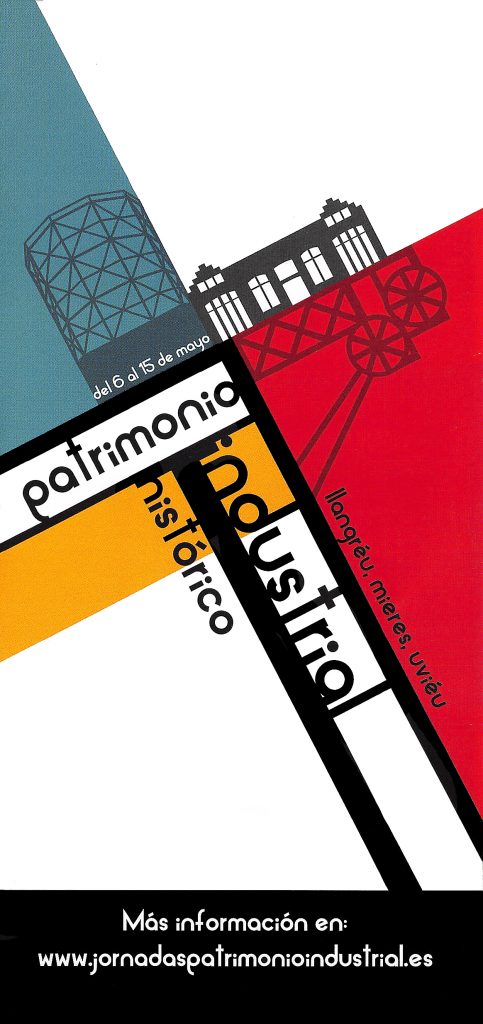 Folleto de las Primeras Jornadas de Patrimonio Industrial. Asturias. 2016
