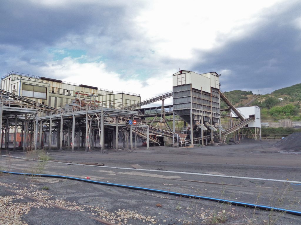 Instalaciones abandonadas del Lavadero de carbón de La Robla, de la Hullera Vasco Leonesa. Leon 2017
