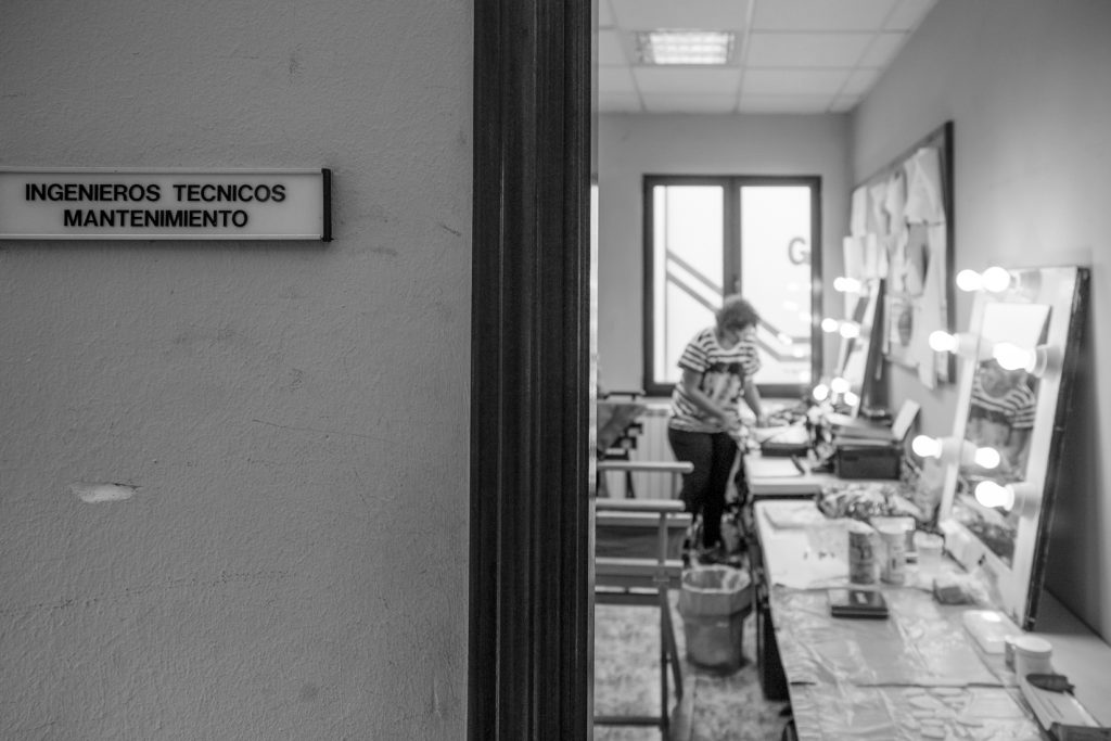 Rodaje de la serie de televisión “La Zona”. Pozo Candín. Langreo. Asturias. 2017