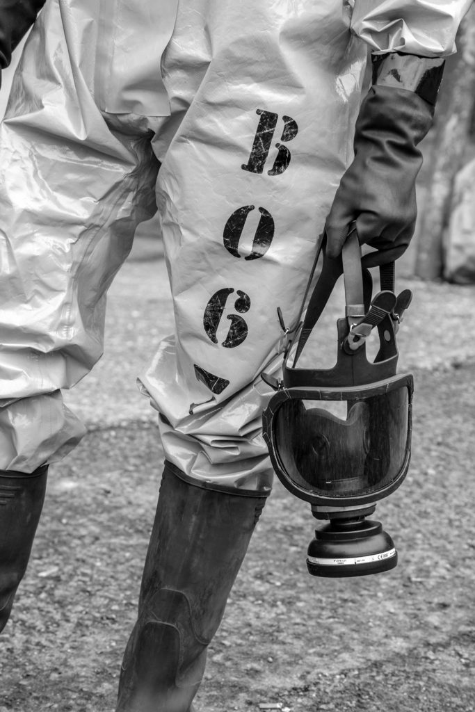 Rodaje de la serie de televisión “La Zona”. Pozo Candín. Langreo. Asturias. 2017