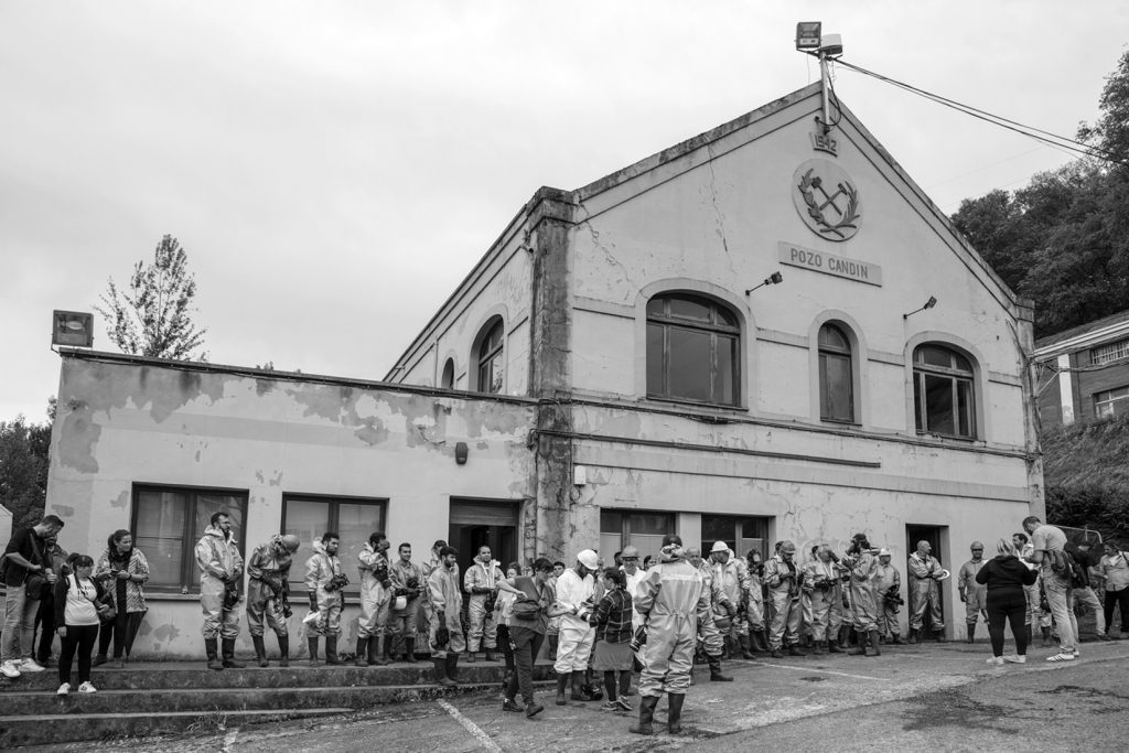 Rodaje de la serie de televisión “La Zona”. Pozo Candín. Langreo. Asturias. 2017