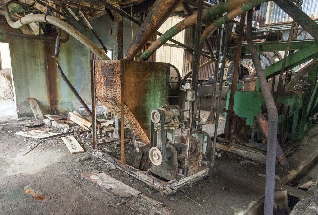 Mina San José. Interior de la planta de tratamiento del mineral. Novales. Alfoz de Lloredo, Cantabria. 2017
