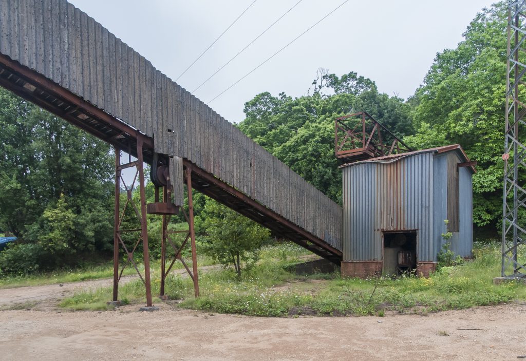 Mina San José. Cinta de la planta de tratamiento del mineral. Novales. Alfoz de Lloredo, Cantabria. 2017