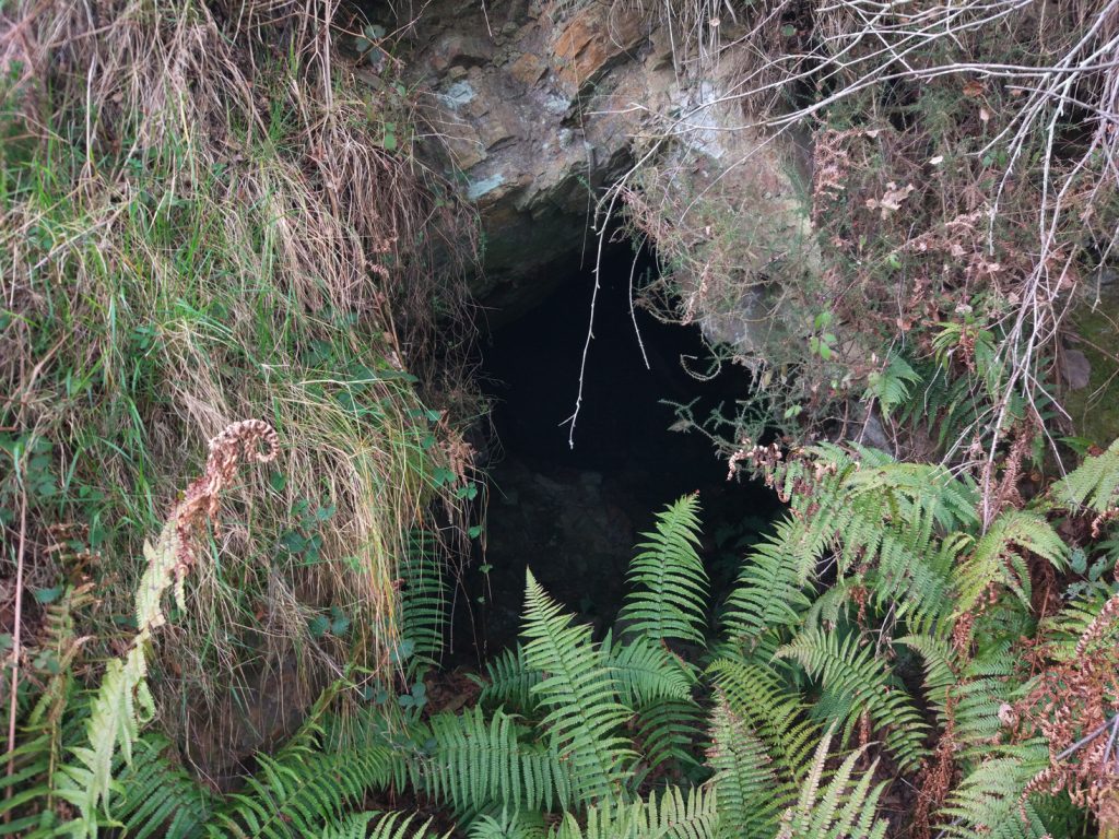 Bocamina del mismo nivel del Pozu La Balanza. Valle de Turón. Mieres. Asturias. 2017