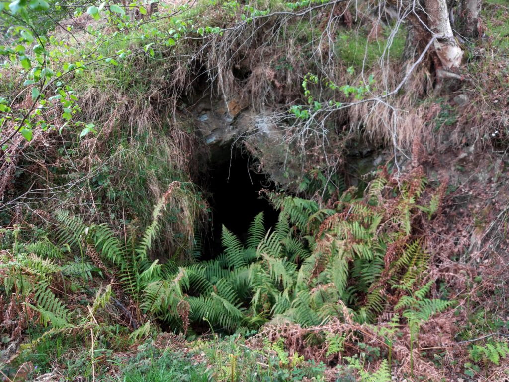 Bocamina del mismo nivel del Pozu La Balanza. Valle de Turón. Mieres. Asturias. 2017