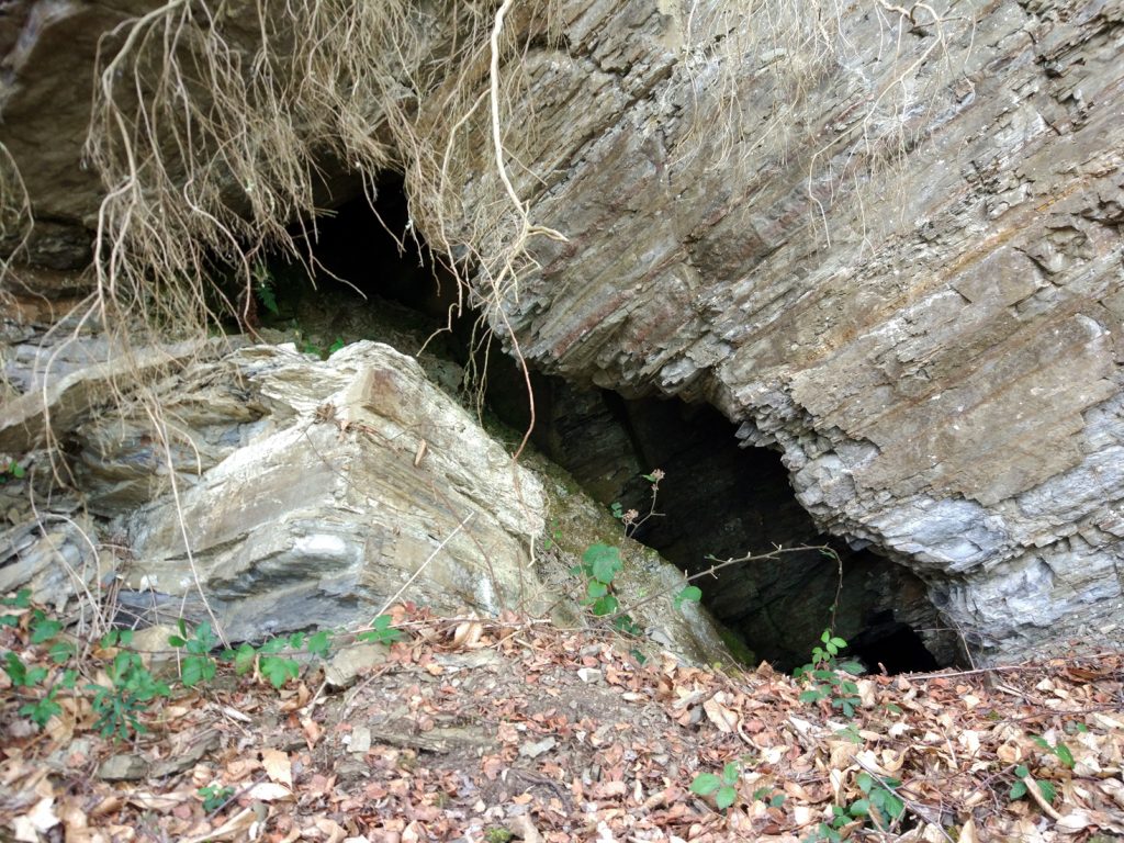 Bocamina del mismo nivel del Pozu La Balanza. Valle de Turón. Mieres. Asturias. 2017