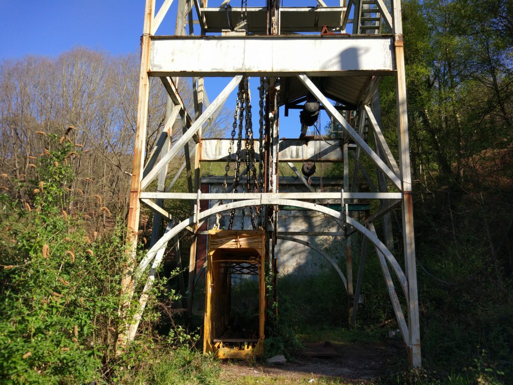 Embarque del Pozu Tres Amigos. Güeria San Xuan. Mieres. Asturias. 2017