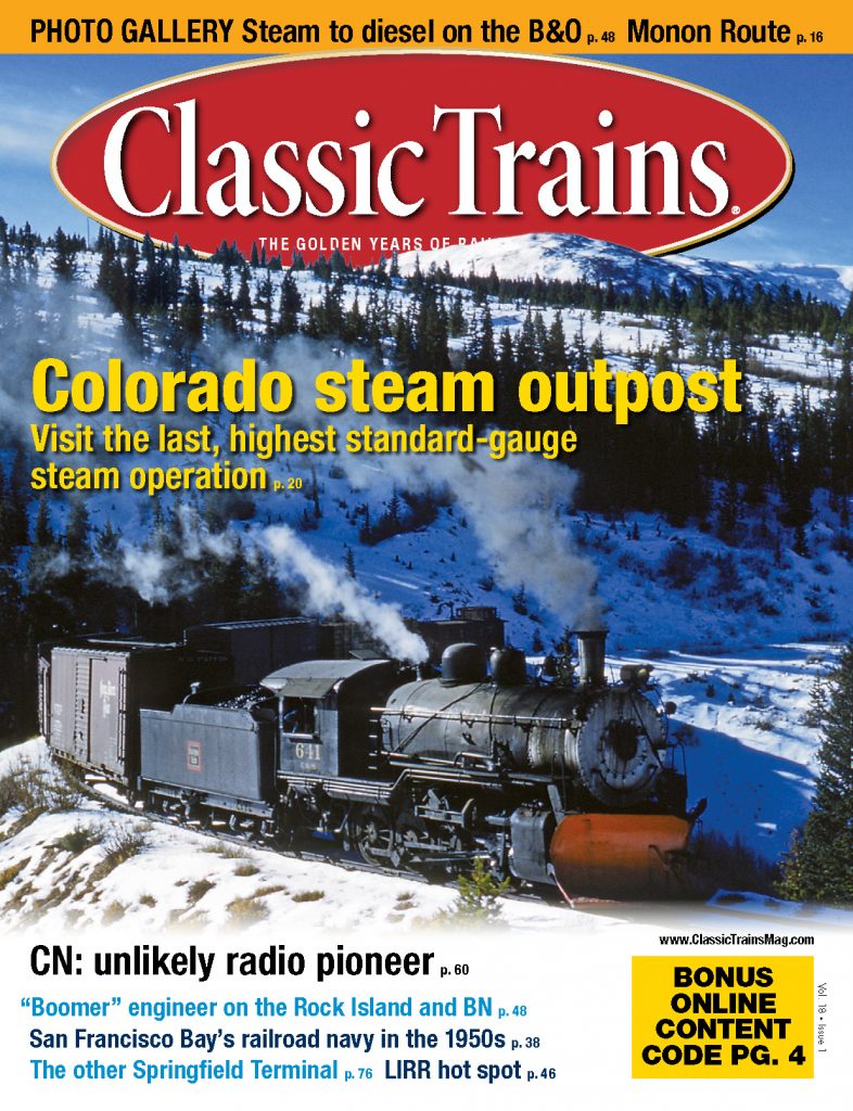 Portada de la revista Classic Trains. Primavera de 2017