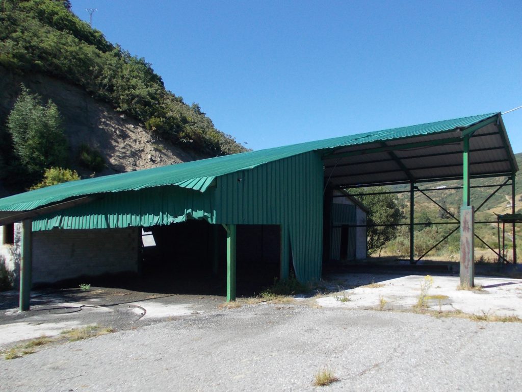 Nave de entrada a la bocamina del Piso 1 del Grupo Xaral de la MSP. Brañas de Caboalles. Villablino. León. 2016