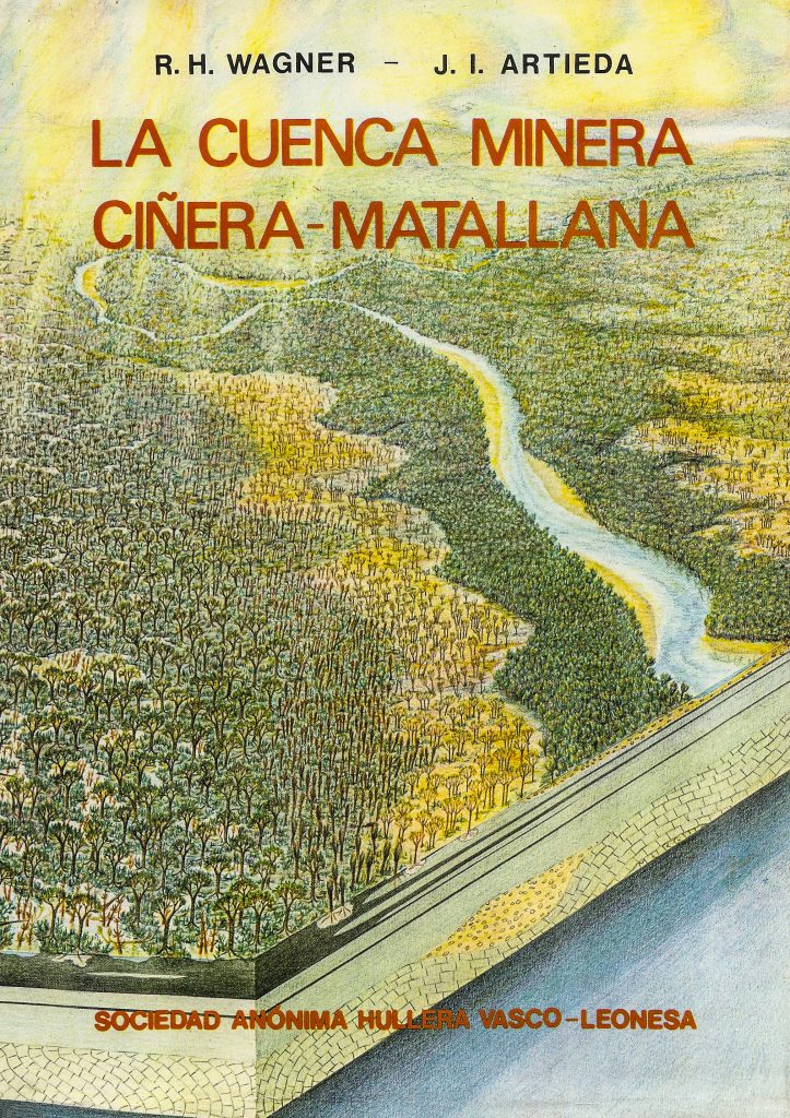 Portada del libro La cuenca minera Ciñera-Matallana, de R.H. Wagner y J. L. Artieda. S. A. Hullera Vasco-Leonesa. León. 1970