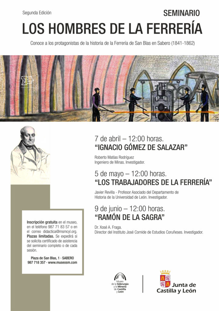 Cartel Seminario Los trabajadores de La Ferrería. Museo de la Siderurgia y la Minería de Castilla y León. Sabero. León 2018