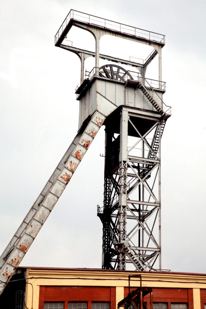 Castillete. Pozo Candín II o Pozo Lláscares. Langreo. Asturias. 2017.