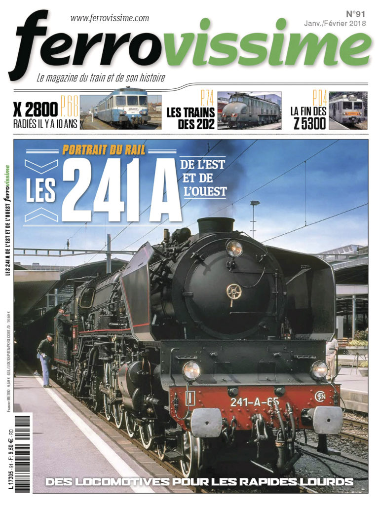Portada de la revista italiana Ferrovissime. Nº 91. Enero/Febrero 2018
