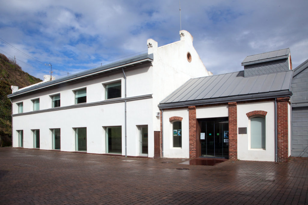 Vista exterior de la Mina museo de Arnao. Castrillón. Asturias. 2018