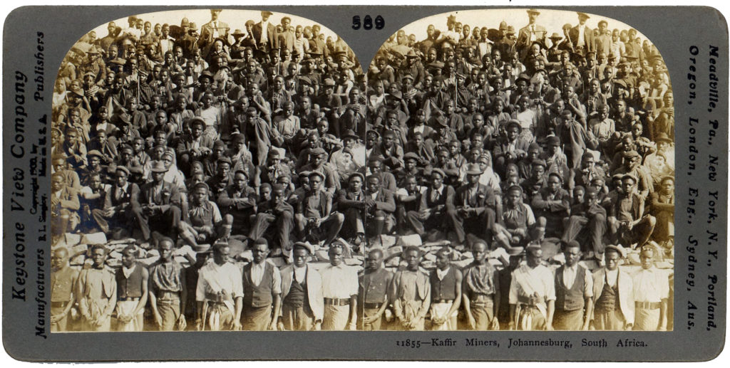 Mineros. Johannesburgo. Sudáfrica. 1900.