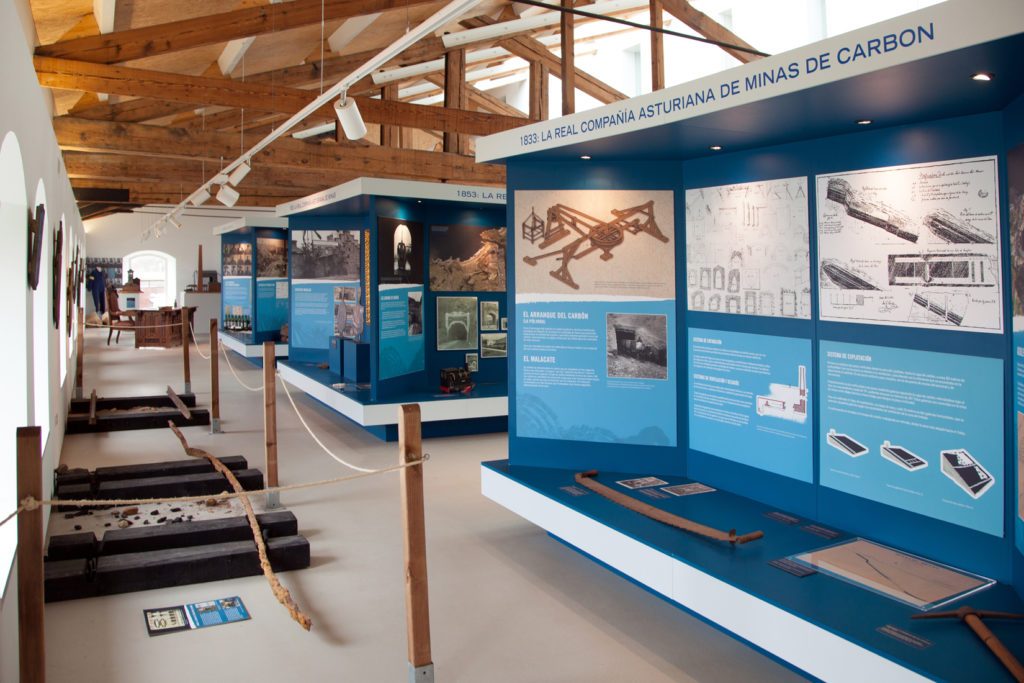 Zona expositiva Mina Museo de Arnao. Castrillón. Asturias. 2018.