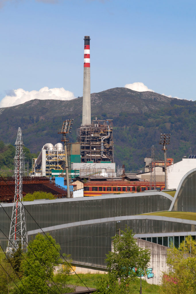 Central Térmica de la empresa Iberdrola. Lada. Langreo. Asturias 2018