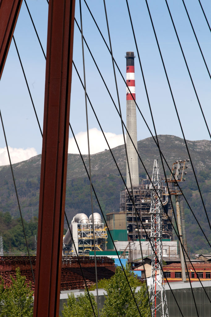 Central Térmica de la empresa Iberdrola. Lada. Langreo. Asturias 2018