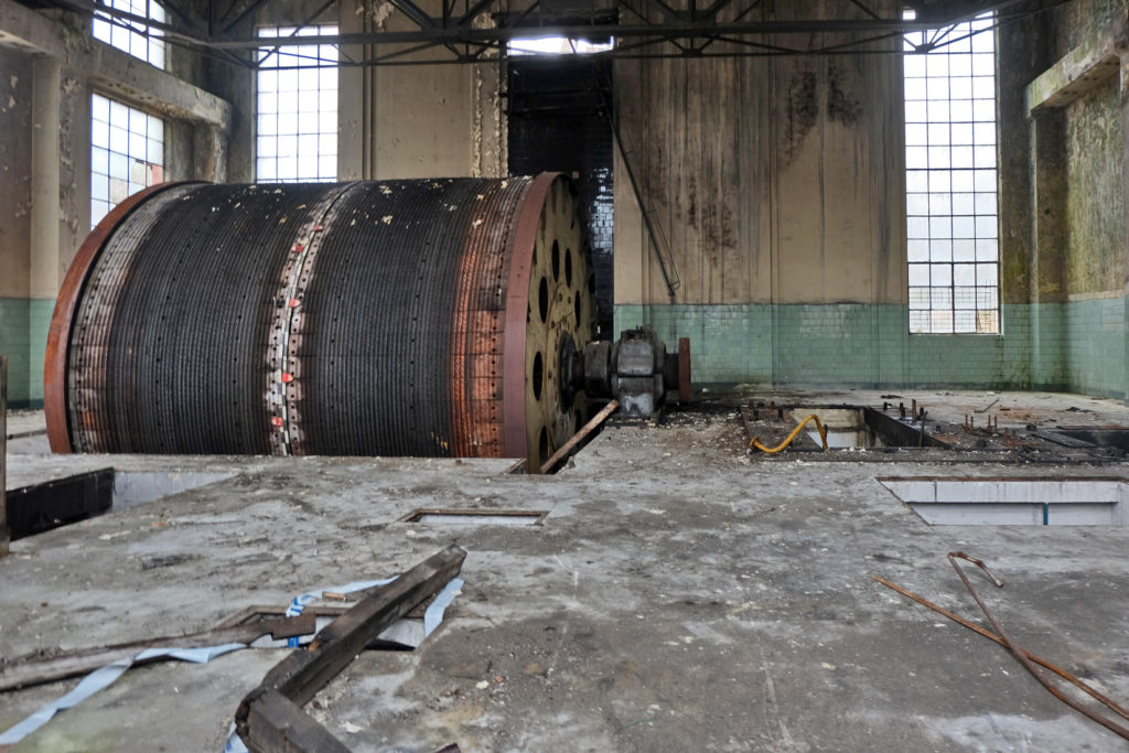Máquina de extracción del Pozu Pumarabule 1. Carbayín Alto. Siero. Asturias. 2017