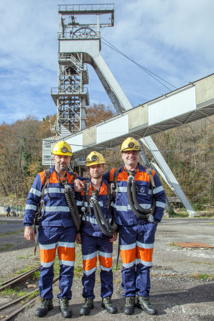Mineros en el Pozo Montsacro. Morcín. Asturias. 2016.