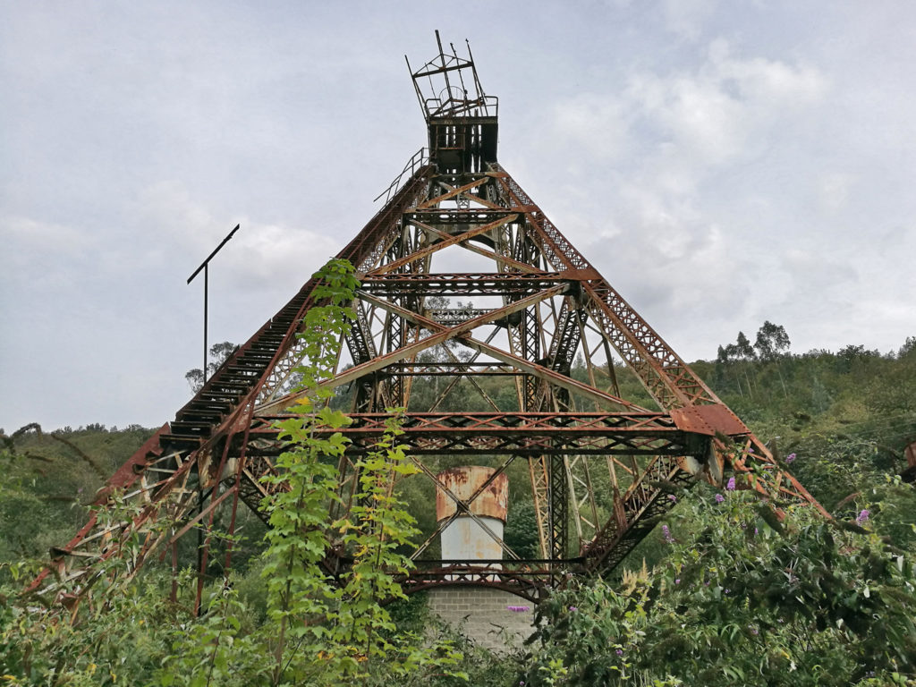 Castillete del Pozo Llamas. Valle de Ablaña. Mieres. Asturias. 2017
