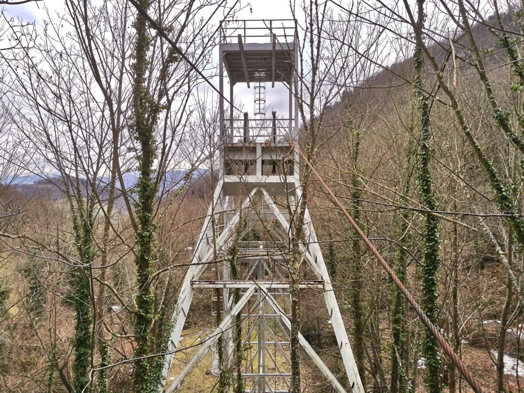 Detalle del castillete del Pozo San Fernando. Aller. Asturias. 2018