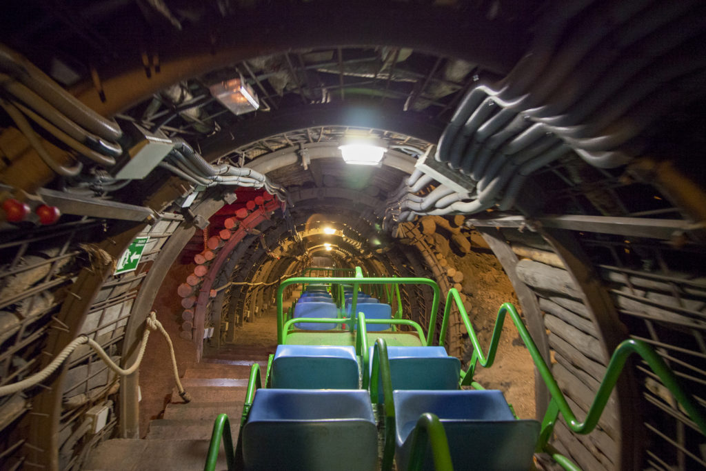 Museo Minero de Escucha, en el interior de la antigua mina de lignito, llamada «Se Verá». Escucha. Teruel 2018