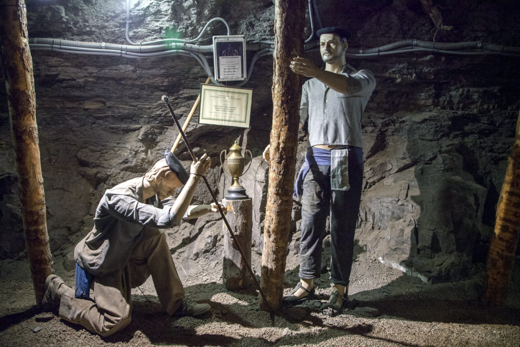 Museo Minero de Escucha, en el interior de la antigua mina de lignito, llamada «Se Verá». Escucha. Teruel 2018