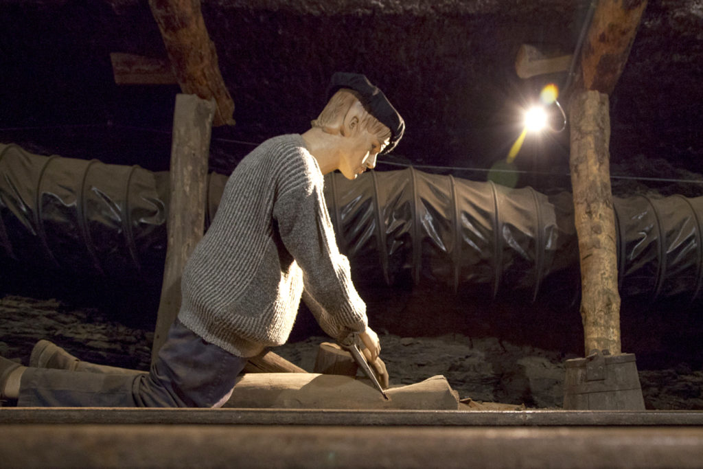 Museo Minero de Escucha, en el interior de la antigua mina de lignito, llamada «Se Verá». Escucha. Teruel 2018
