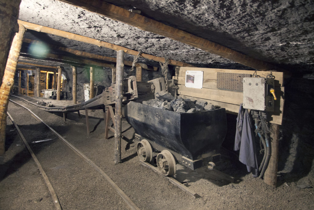 Museo Minero de Escucha, en el interior de la antigua mina de lignito, llamada «Se Verá». Escucha. Teruel 2018