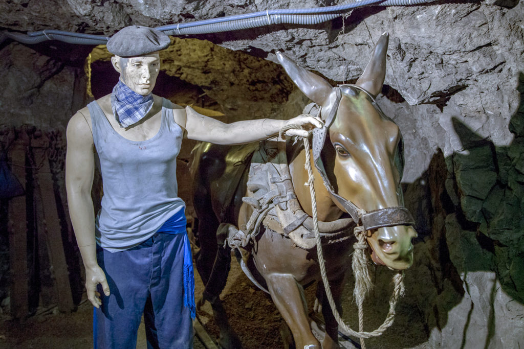 Museo Minero de Escucha, en el interior de la antigua mina de lignito, llamada «Se Verá». Escucha. Teruel 2018