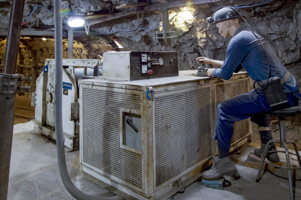 Museo Minero de Escucha, en el interior de la antigua mina de lignito, llamada «Se Verá». Escucha. Teruel 2018