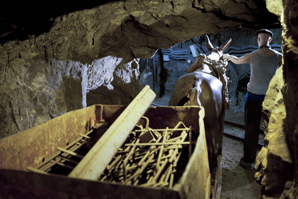 Museo Minero de Escucha, en el interior de la antigua mina de lignito, llamada «Se Verá». Escucha. Teruel 2018