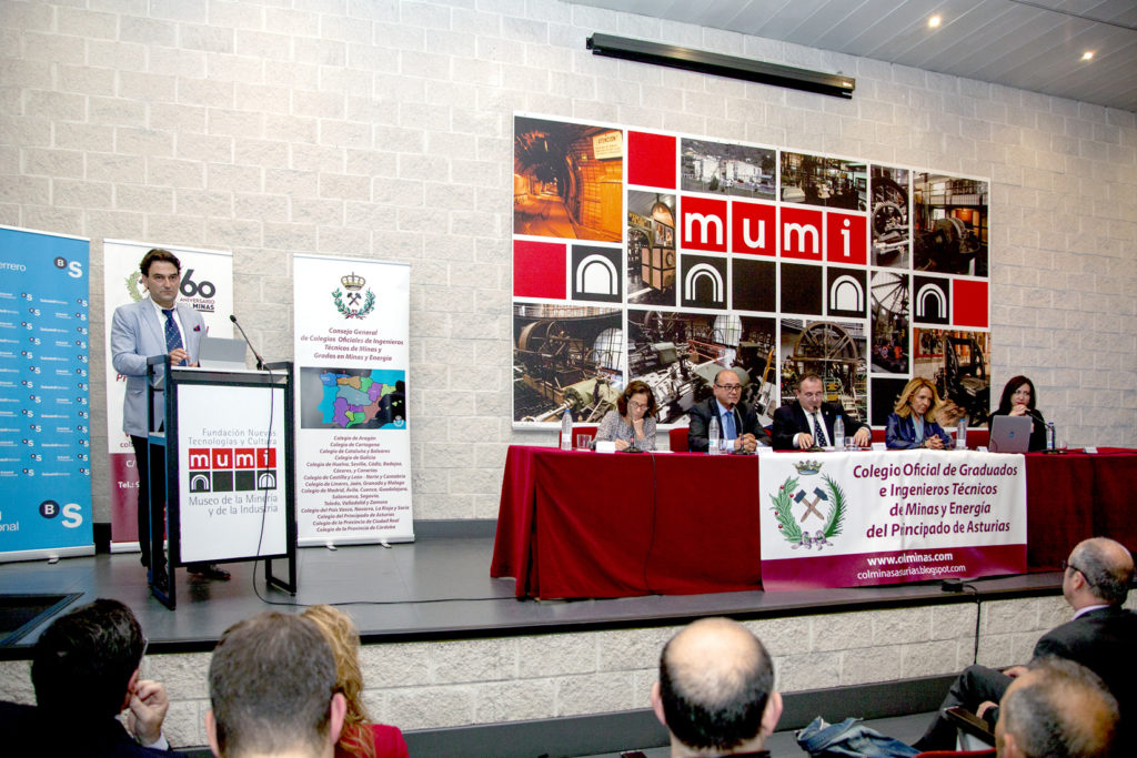 Mesa redonda, ¨ Los retos y desafíos que afronta la Minería y el sector energético¨, con motivo de la celebración del 60 Aniversario del Colegio de Ingenieros Técnicos de Minas. Museo de la Minería El Entrego. San Martín del Rey Aurelio 2018