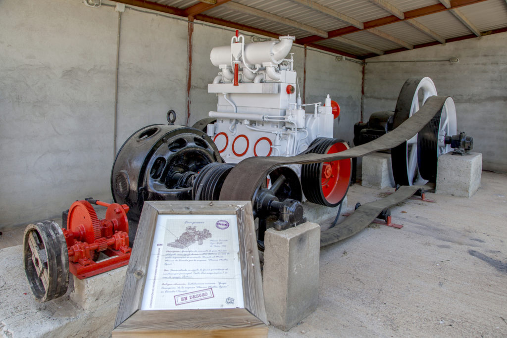 Antigua maquinaria. Museo Minero de Escucha. Teruel 2018