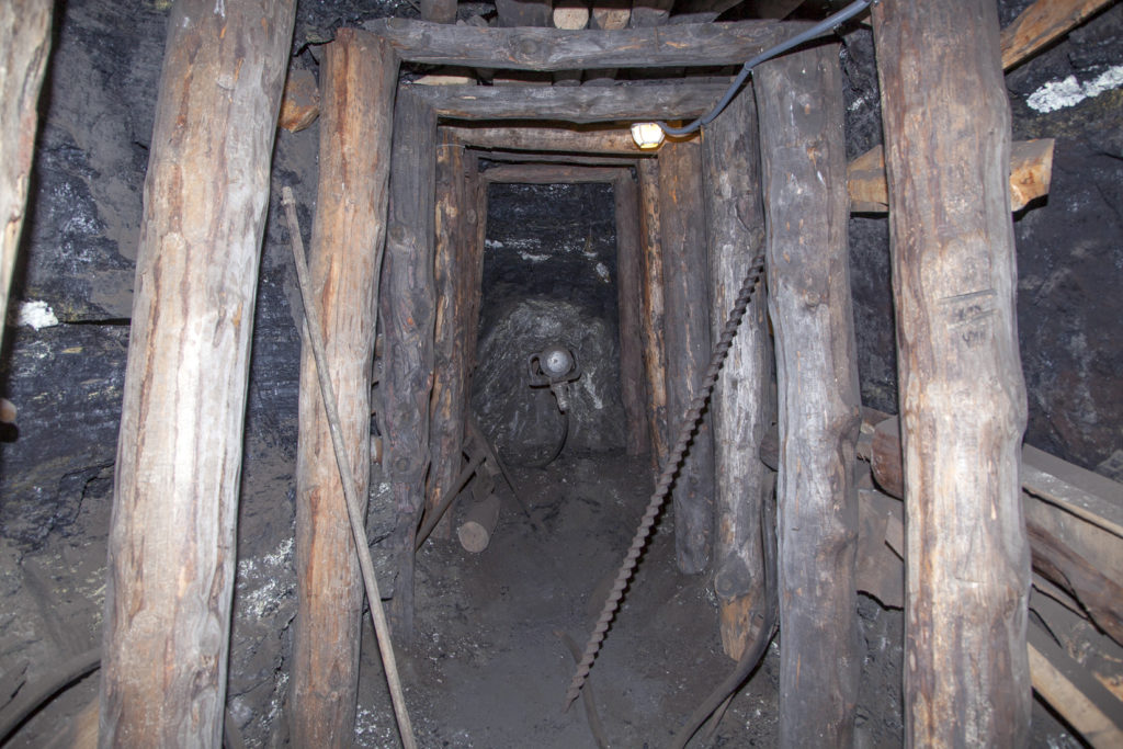 Museo Minero de Escucha, en el interior de la antigua mina de lignito, llamada «Se Verá». Escucha. Teruel 2018