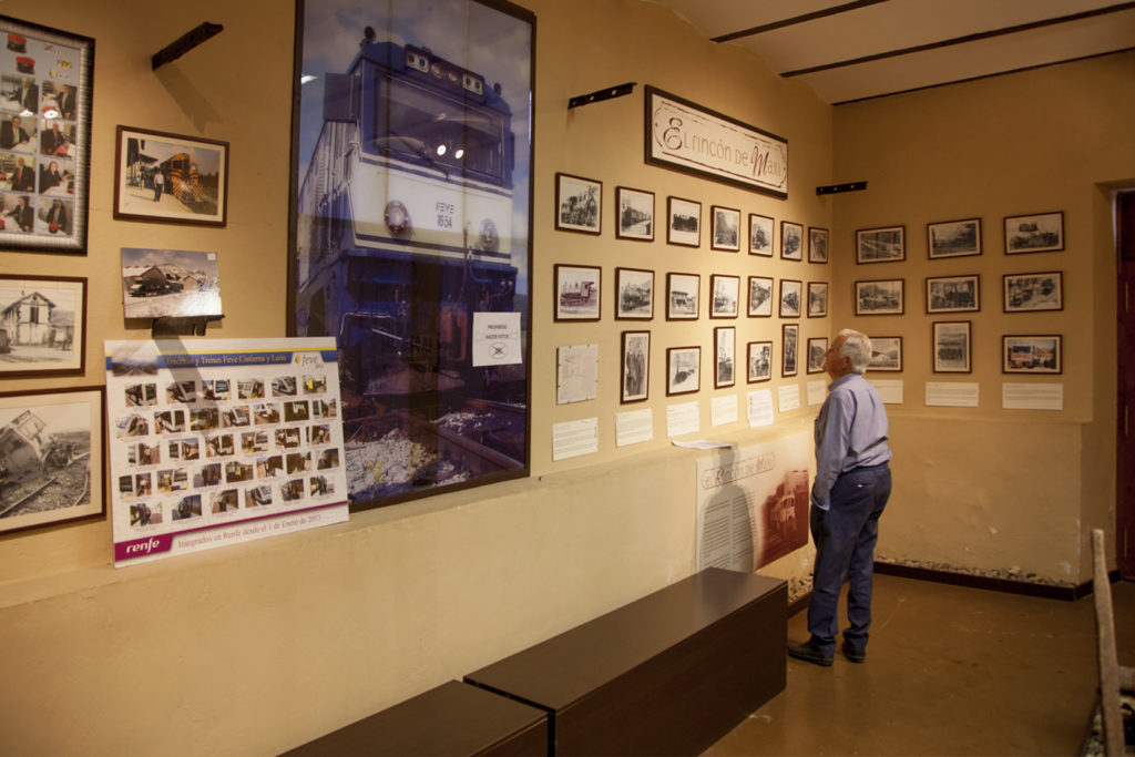 Museo del Ferroviario, ubicado en el antiguo economato del Ferrocarril de La Robla-Bilbao. Cistierna. León 2018