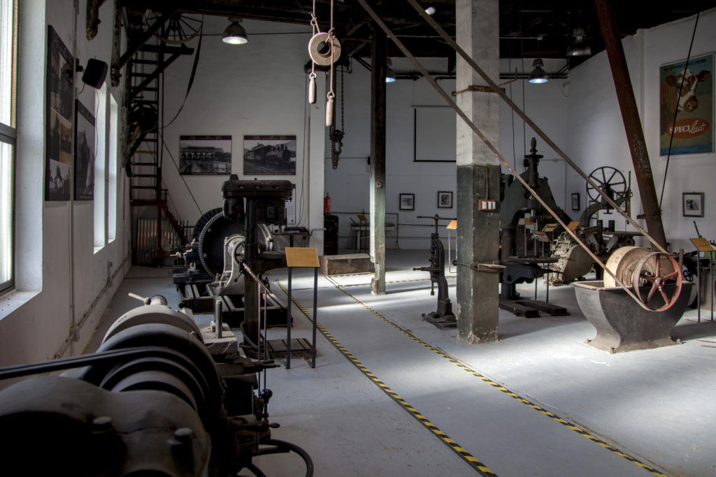Museo del Ferroviario, ubicado en el antiguo economato del Ferrocarril de La Robla-Bilbao. Cistierna. León 2018