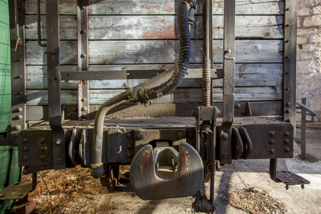 Museo del Ferroviario, ubicado en el antiguo economato del Ferrocarril de La Robla-Bilbao. Cistierna. León 2018
