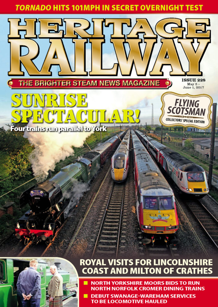 Portada de la revista Heritage Railway. Numero 228. Mayo – Junio 2017