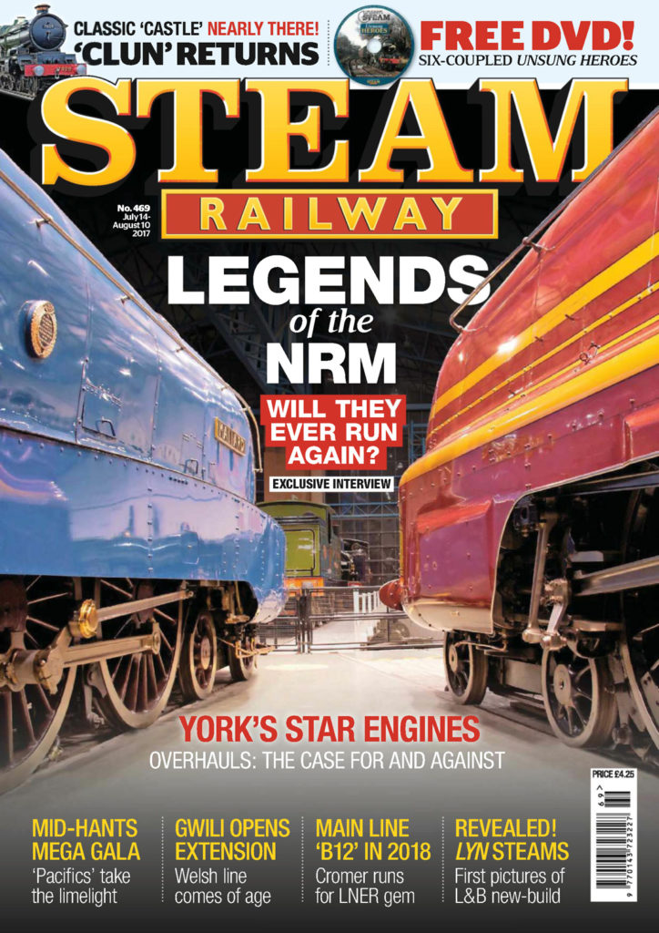 Portada de la revista Steam Railway. Nº 469. Del 14 de Julio al 10 Agosto de 2017