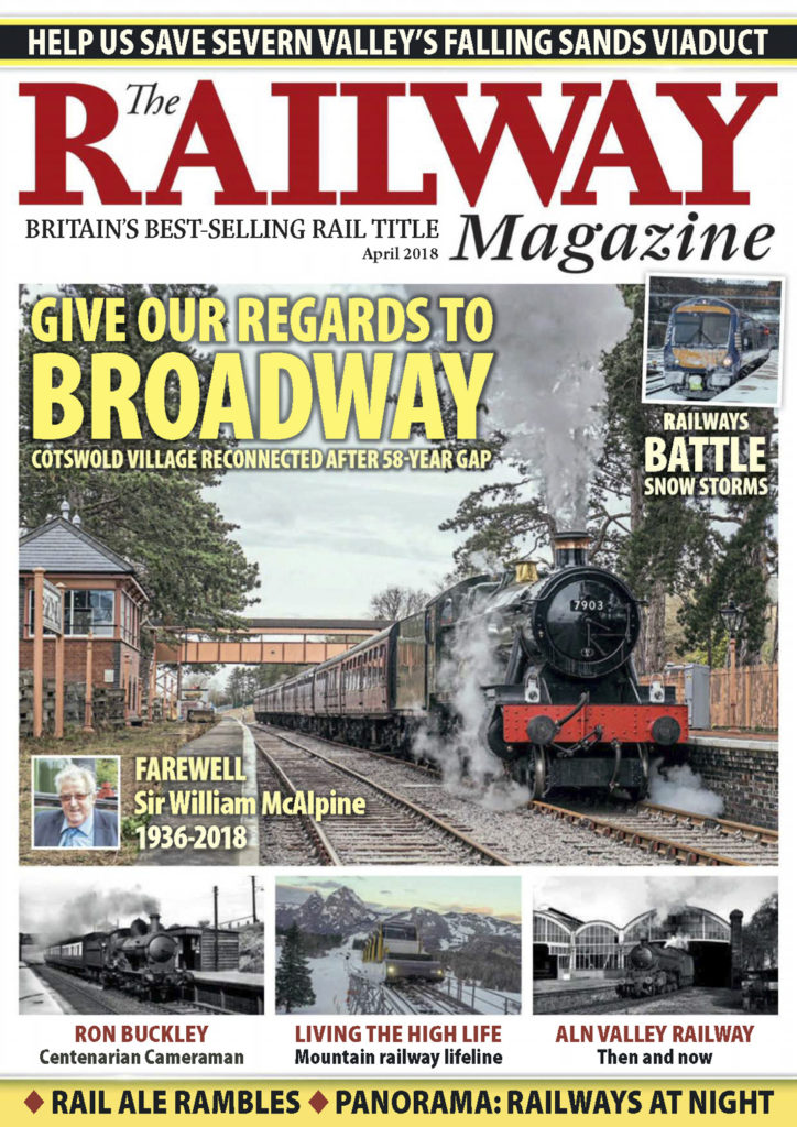 Portada de la revista The Rail Magazine. Abril 2018.